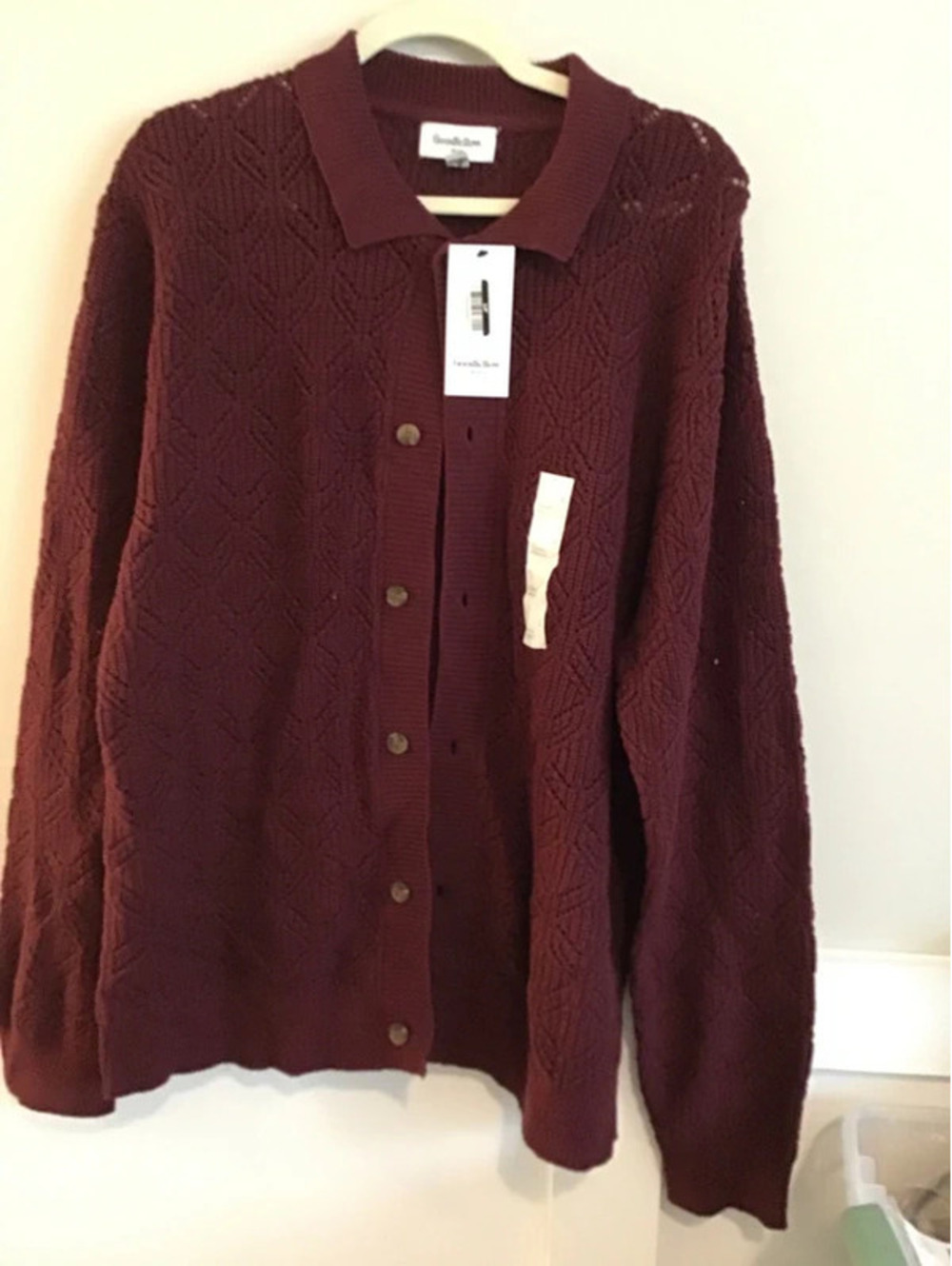 Goodfellow large button front cardigan, new